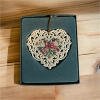 Lenox Heart Lace Ornament In The Box