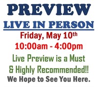 PREVIEW LIVE IN PERSON - Friday, May 10th