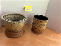 Pair of Pottery Planters