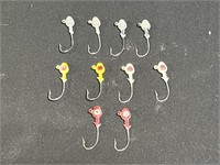 10 Painted Jig Heads