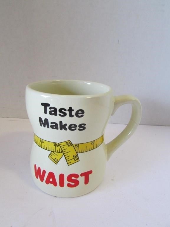 Vintage Mug Taste makes waist Coffee Cup Mug Fun o