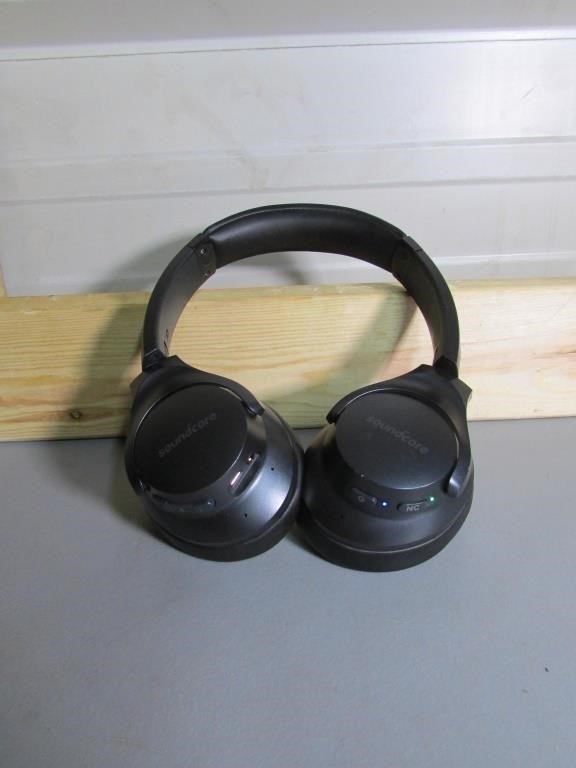 Black Soundcore Wireless Bluetooth Headphones