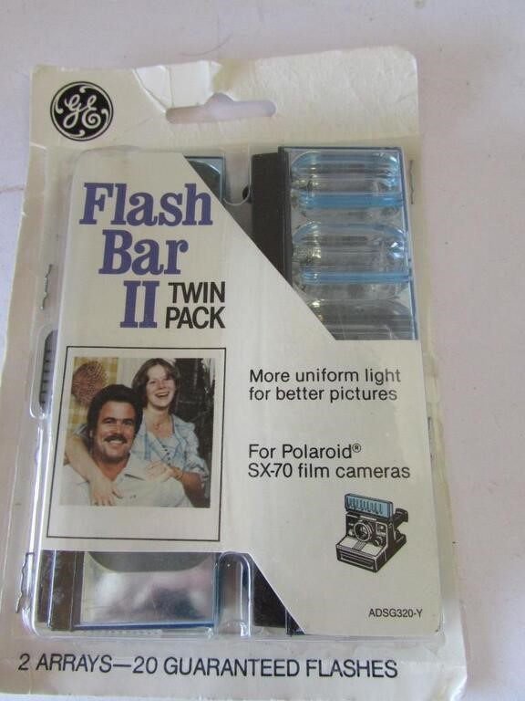 Vintage General Electric Flash Bar 2 Twin Pack