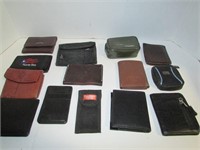 Box of Mens Wallets and Cases some are leather