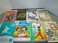 Lot of 8 Kids Activity, Coloring, Educational Book