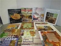 Lot of Books on Crafting, Interior Design and Flea
