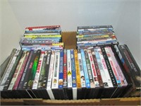 Box of 45-50est full of various DVD's, Movies