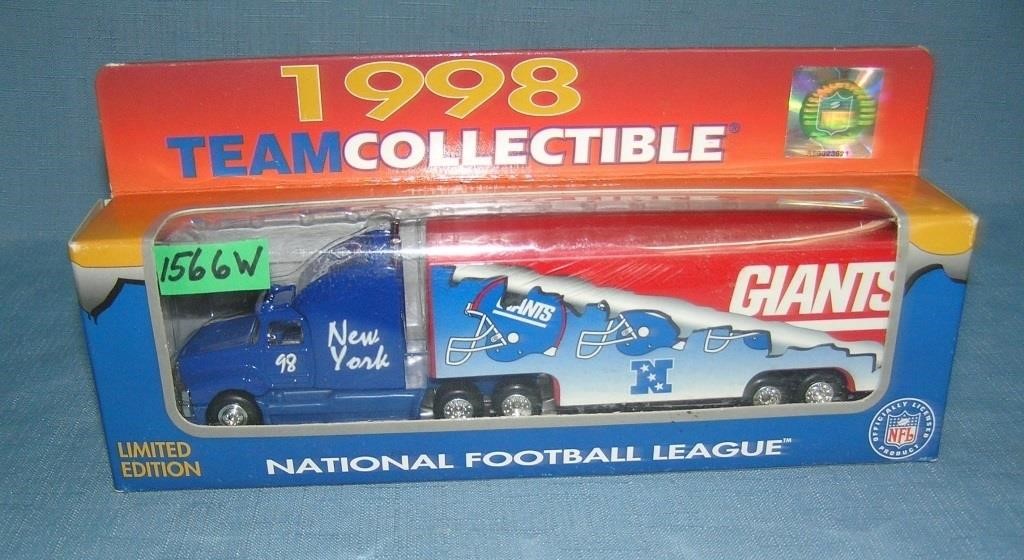 NY Giants advertising truck with original box