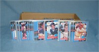 Box of vintage baseball cards includes Donruss wit
