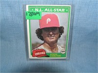 Steve Carlton 1981 Topps baseball card