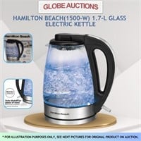 LOOKS NEW HB (1500-W) 1.7-L GLASS ELECTRIC KETTLE