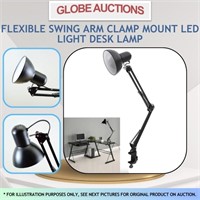 FLEXIBLE SWING ARM CLAMP MOUNT LED LIGHT DESK LAMP
