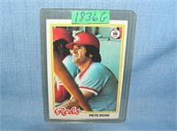 Pete Rose 1978 Topps baseball card