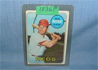 Pete Rose 1969 Topps baseball card