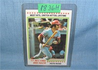 Pete Rose 1978 Topps baseball card