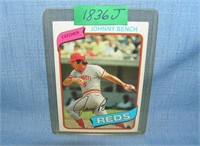 Johnny Bench  1980 Topps baseball card