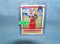 Tyreek Hill 2nd year game used material insert all