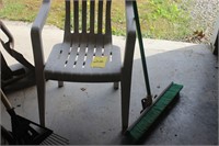Chair & broom