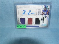 Keenan Reynolds autographed game used material ins