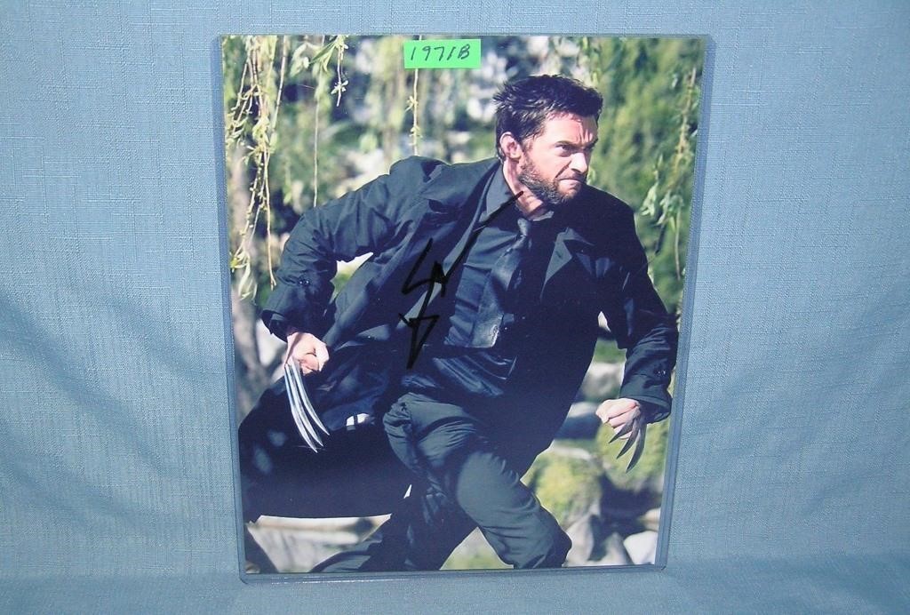 Hugh Jackman autographed 8 inch by 10 inch photo
