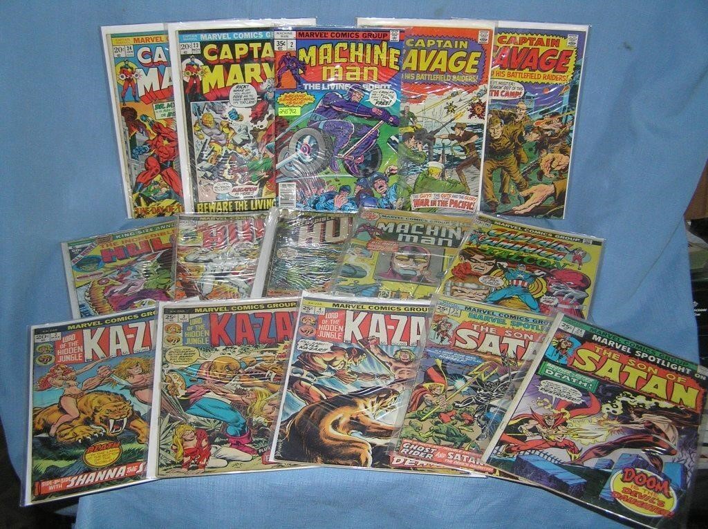 Group of early Marvel Superhero Comic Books