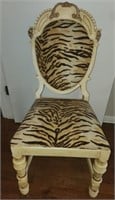 Antique wooden upholstered chair