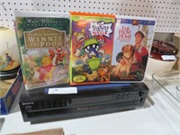 SONY DISC EXCHANGE SYSTEM WITH VHS DISNEY TAPES