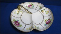 Hand Painted Nippon Divided Serving Dish