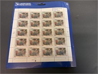 Sheet of Frederick law Olmsted stamps