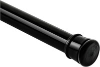 Black Tension Curtain Rod 28-48 inch  No Drilling
