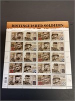 Distinguished soldiers stamps