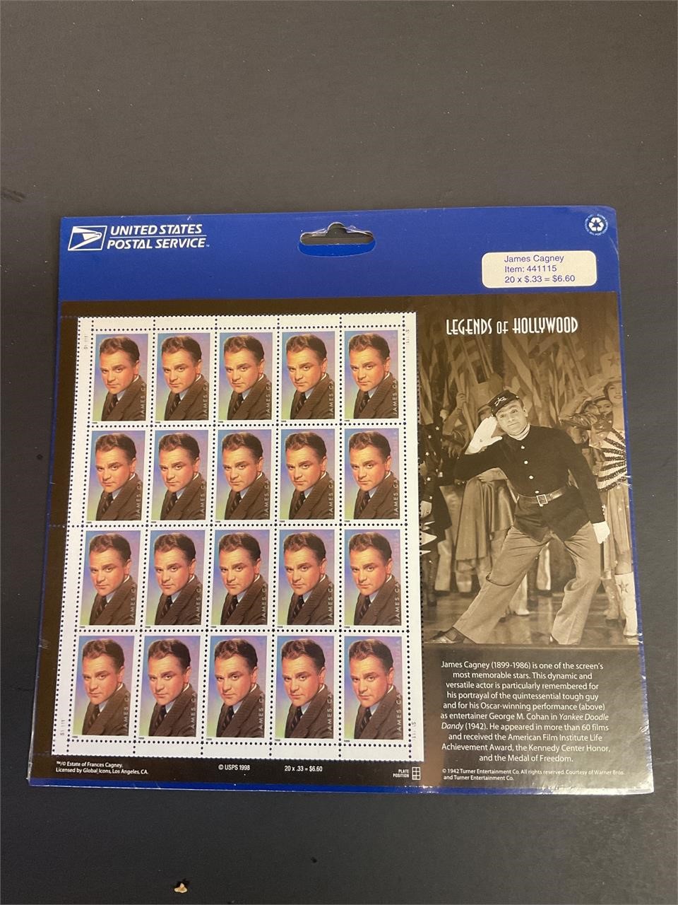 James Cagney stamps