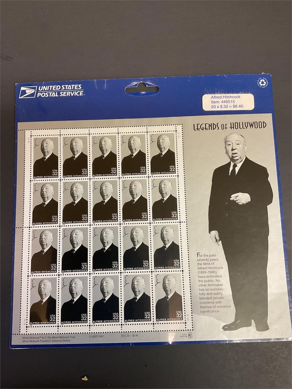 Alfred Hitchcock stamps