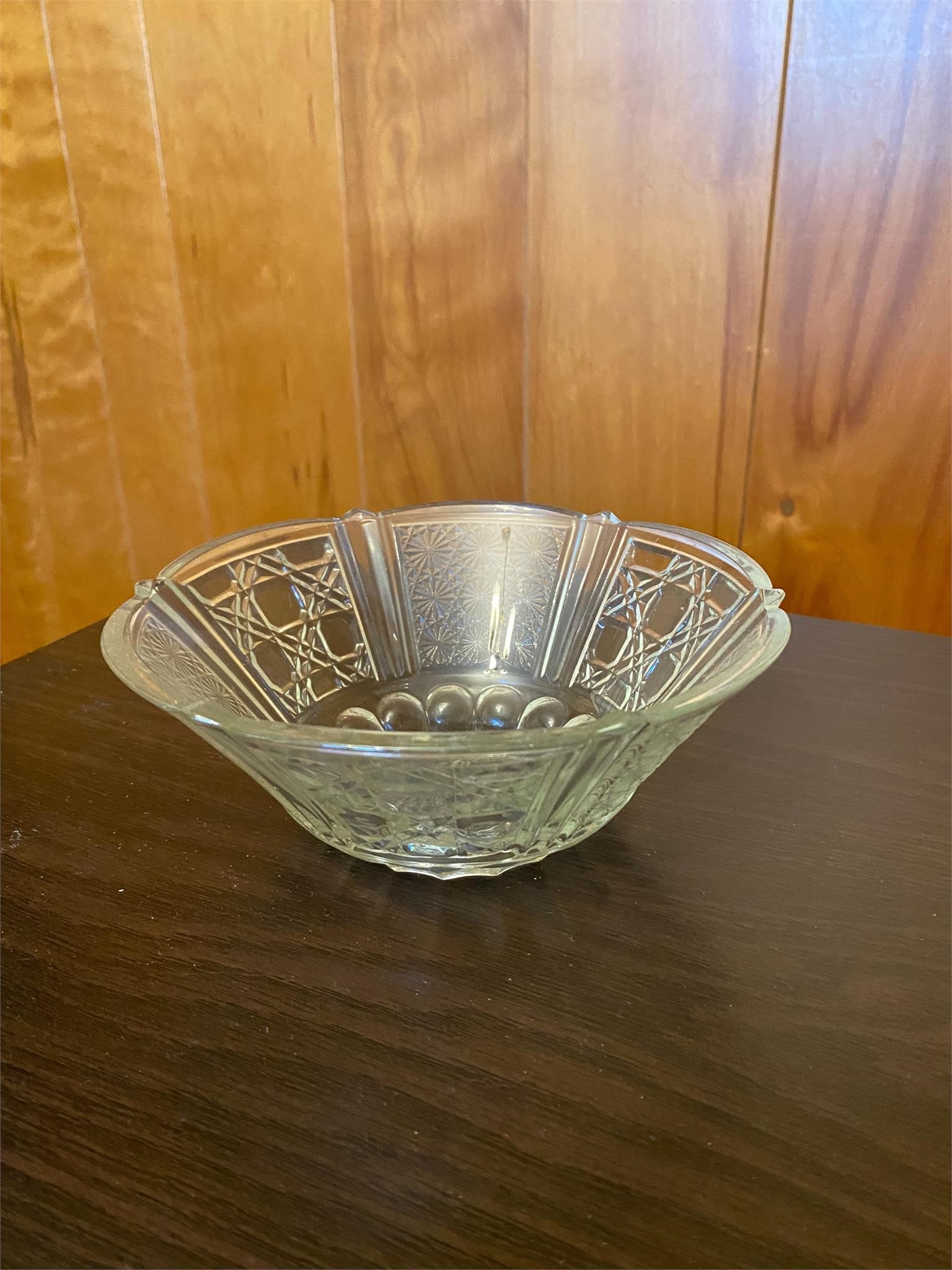Vintage/FNG Indonesia Cut Glass Bowl