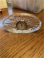Waterford Crystal Desk Clock (Needs Battery)