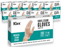 Klex Disposable Heavy Duty Vinyl Gloves Latex Free