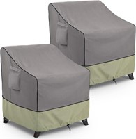 KylinLucky Chair Covers 32x37x36 2pk Grey
