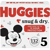 HUGGIES SNUG & DRY DISPOSABLE BABY DIAPERS, SIZE
