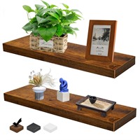 Floating Shelves 23 Inch Set of 2, Wall Mounted Ru