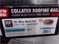 Box of coil roofing nails