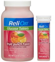 ReliOn Glucose, 50 Tablets with On-The-Go Tube, 10