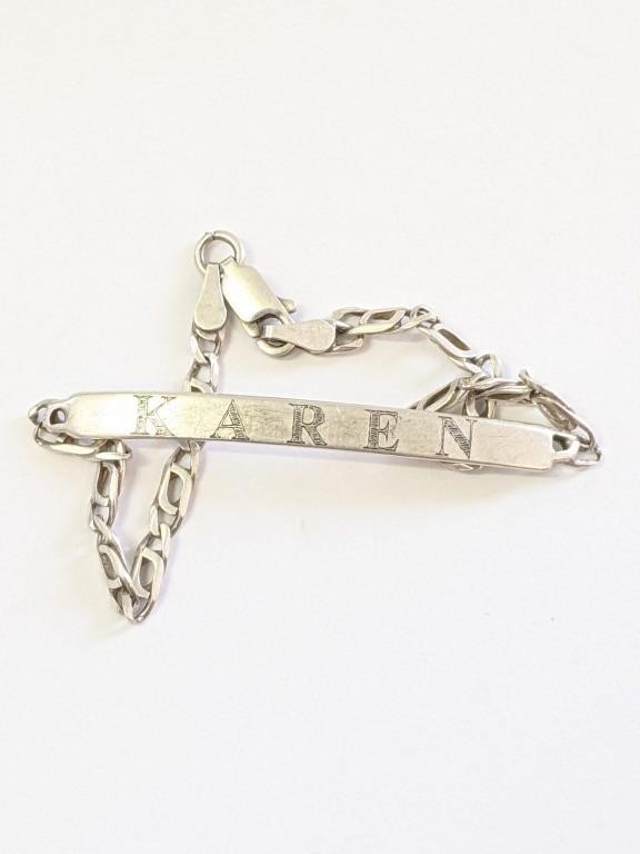 .925 Silver "Karen" 7" Bracelet   R