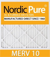 Nordic Pure 12x20x1 (11 1/2 x 19 1/2 x 3/4) Pleate