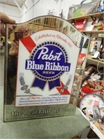 Pabst Blue Ribbon Mirror - 15"Wx19 1/2"H