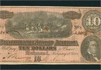$10 1864 Confederate States of America