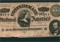 $100 1864 Confederate States of America