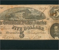$5 1864 Confederate States of America - Richmond