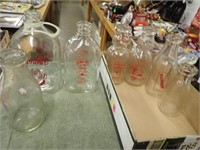 Borden Glass Bottle, Neisen & Schwan Milk Bottles-
