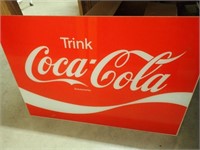 Trink Coca Cola Poly Sign - 32"Wx22 1/2'H