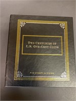 One cent coin album, 7 coins in it